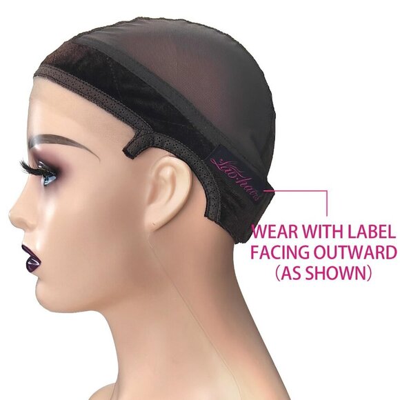 Wig Grip Cap Non Slip Adjustable Reusable Lace Front for Women Brown main image 5